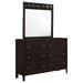 Coaster Carlton 6-drawer Rectangular Dresser with Mirror Cappuccino No Mirror