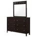 Coaster Carlton 6-drawer Rectangular Dresser with Mirror Cappuccino No Mirror