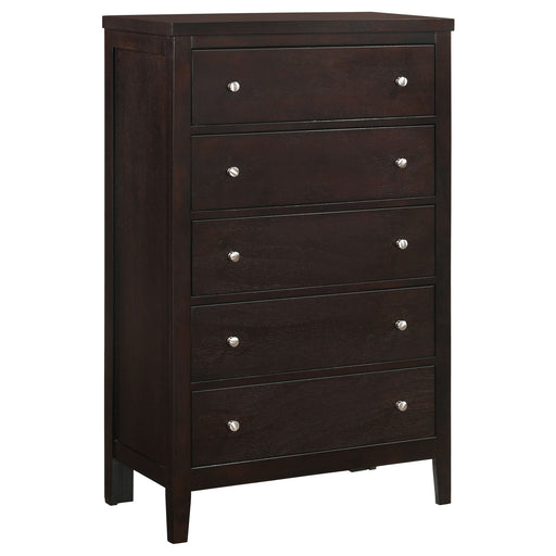 Coaster Carlton 5-drawer Rectangular Chest Cappuccino Default Title