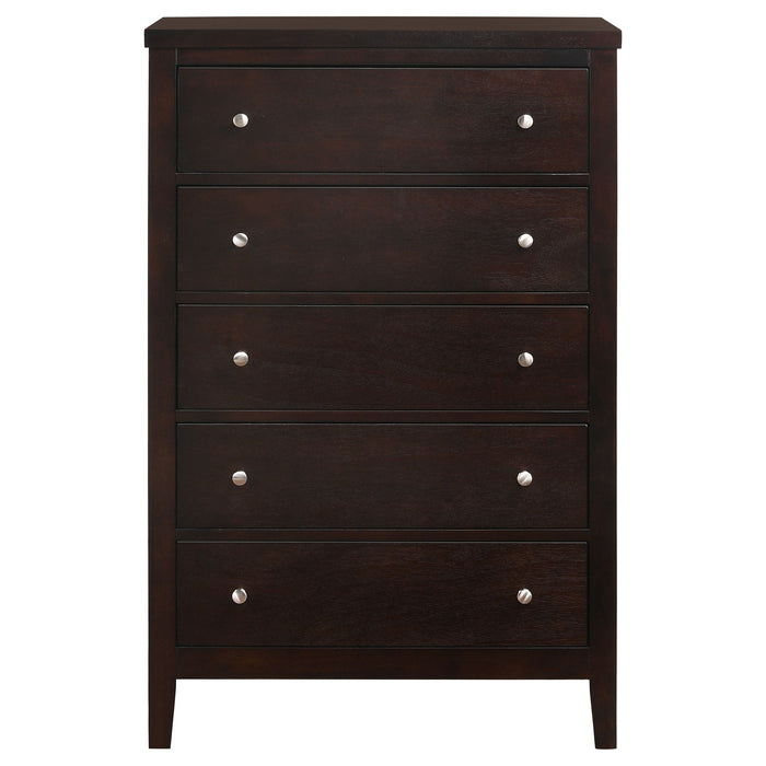 Coaster Carlton 5-drawer Rectangular Chest Cappuccino Default Title