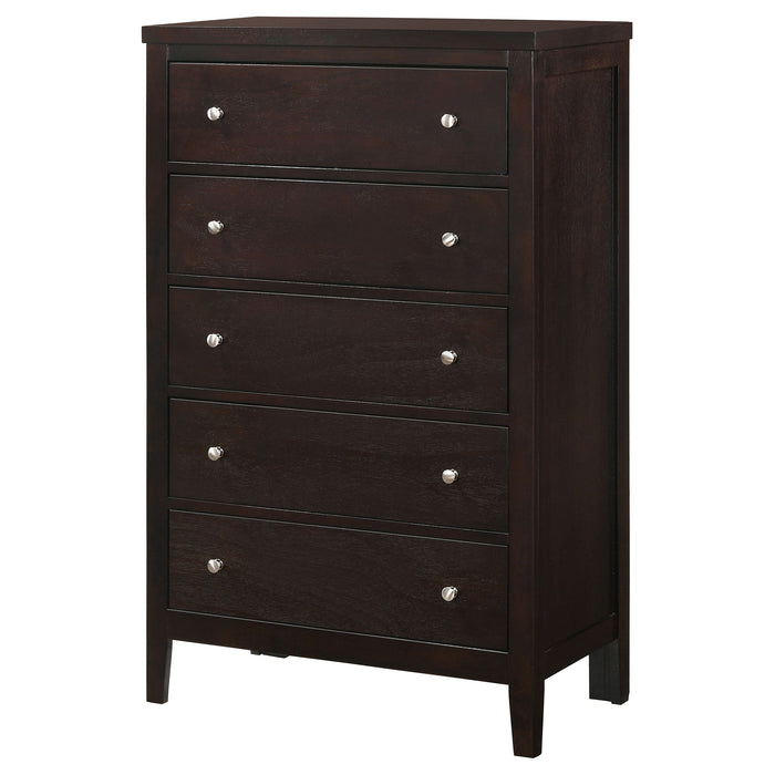 Coaster Carlton 5-drawer Rectangular Chest Cappuccino Default Title