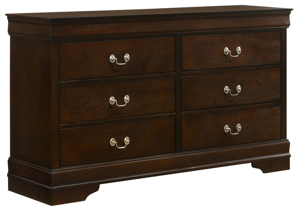 Louis Philippe Panel Bedroom Set with High Headboard