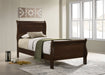 Coaster Louis Philippe Panel Sleigh Bed Cappuccino Twin