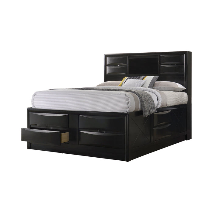 Coaster Briana Platform Storage Bed Black Eastern King