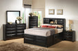 Coaster Briana Platform Storage Bed Black Cal King