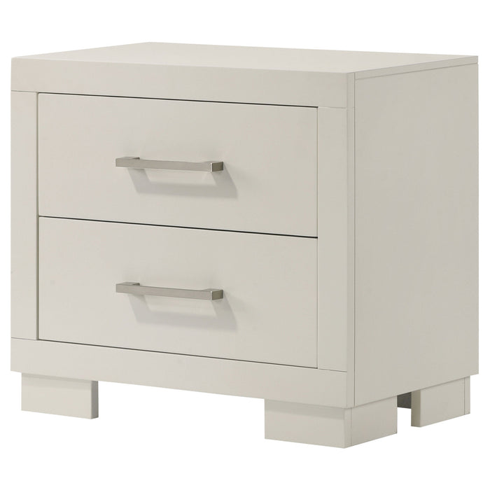 Coaster Jessica 2-drawer Nightstand White Default Title