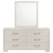 Coaster Jessica 6-drawer Dresser with Mirror White No Mirror