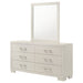 Coaster Jessica 6-drawer Dresser with Mirror White No Mirror