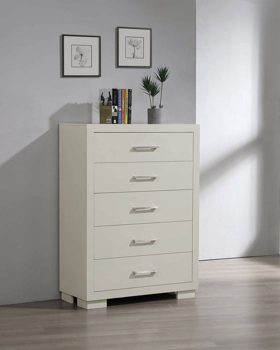 Coaster Jessica 5-drawer Chest White Default Title