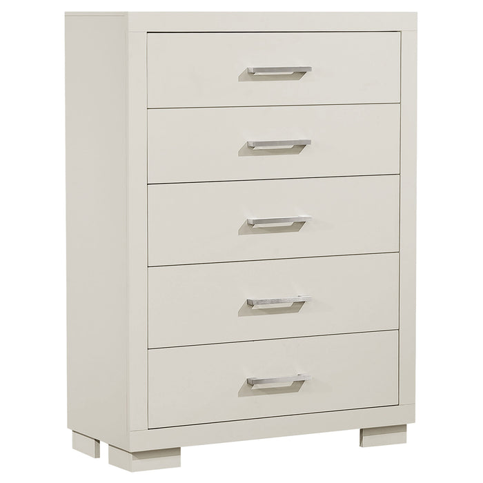 Coaster Jessica 5-drawer Chest White Default Title