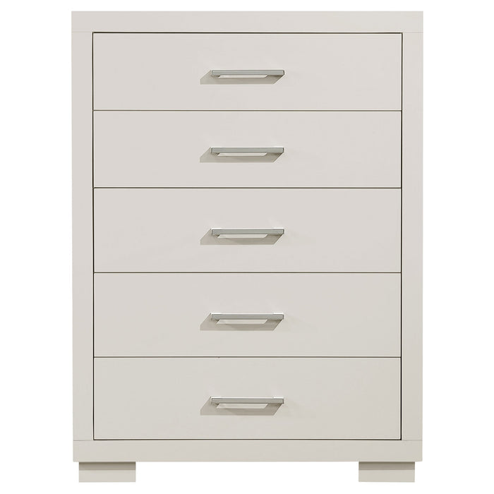 Coaster Jessica 5-drawer Chest White Default Title