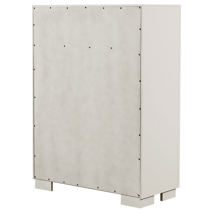 Coaster Jessica 5-drawer Chest White Default Title