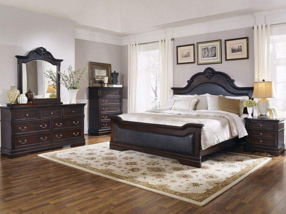 Coaster Cambridge Panel Bed Cappuccino and Brown Eastern King