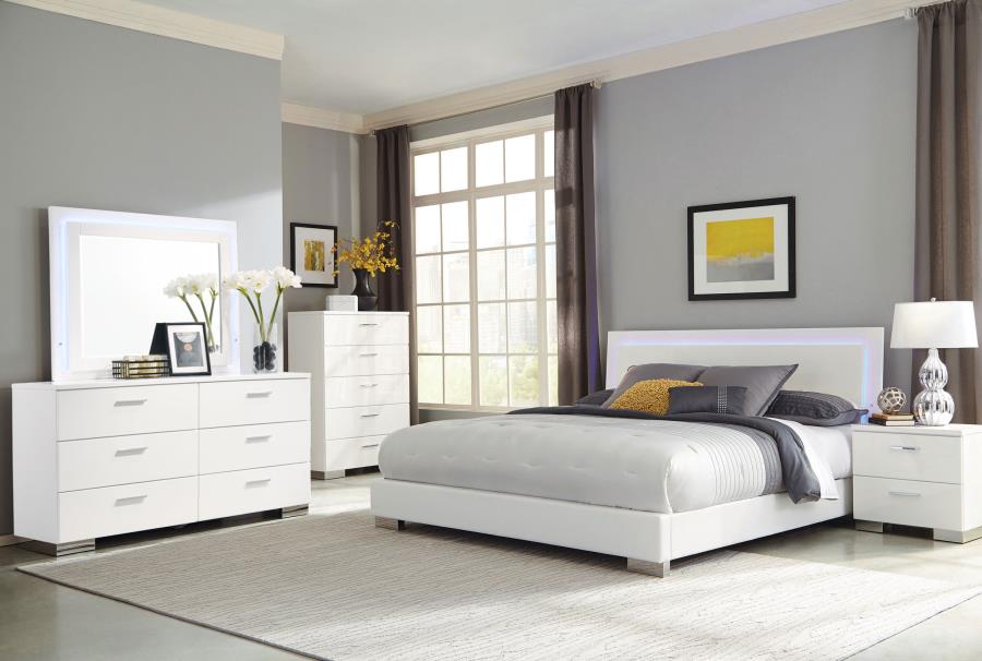 Felicity   Bedroom Set Glossy White