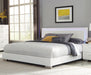 Coaster Felicity Panel Bed with LED Lighting Glossy White Twin