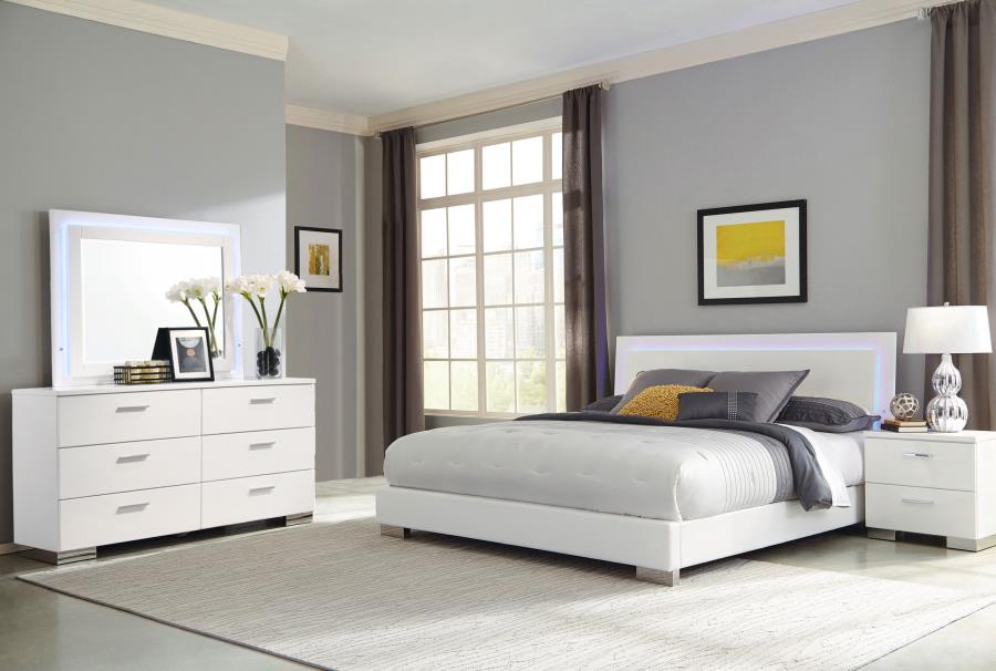 Felicity   Bedroom Set Glossy White