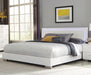 Coaster Felicity Panel Bed with LED Lighting Glossy White Twin