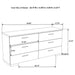 Coaster Felicity 6-drawer Dresser Glossy White Default Title