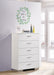 Coaster Felicity 5-drawer Chest Glossy White Default Title