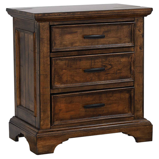 Coaster Elk Grove 3-drawer Nightstand Vintage Bourbon Default Title