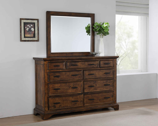 Coaster Elk Grove 9-drawer Dresser with Mirror with Jewelry Tray Vintage Bourbon With Mirror