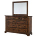 Coaster Elk Grove 9-drawer Dresser with Mirror with Jewelry Tray Vintage Bourbon No Mirror