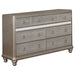 Bling Game 7-drawer Dresser Metallic Platinum