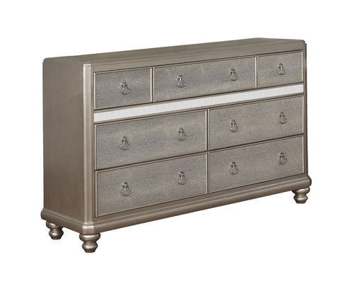 Coaster Bling Game 7-drawer Dresser with Mirror Metallic Platinum No Mirror