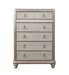 Coaster Bling Game 6-drawer Chest Metallic Platinum Default Title