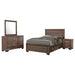 Coaster Kauffman Storage Bedroom Set with High Straight Headboard Cal King Set of 4