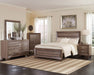 Coaster Kauffman Panel Bed Washed Taupe Cal King