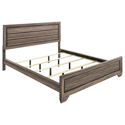 Kauffman Wood California King Panel Bed Washed Taupe