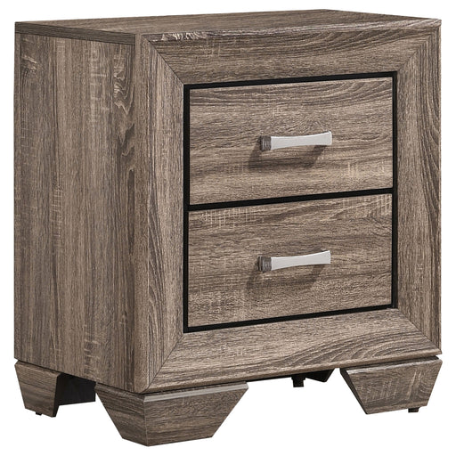 Coaster Kauffman 2-drawer Nightstand Washed Taupe Default Title