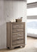 Coaster Kauffman 5-drawer Chest Washed Taupe Default Title