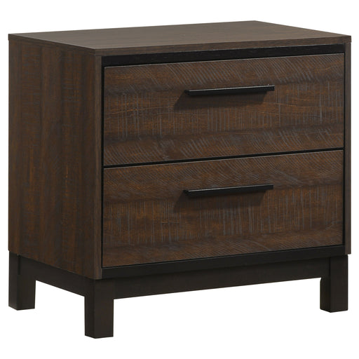 Coaster Edmonton 2-drawer Nightstand Rustic Tobacco Default Title