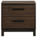 Coaster Edmonton 2-drawer Nightstand Rustic Tobacco Default Title