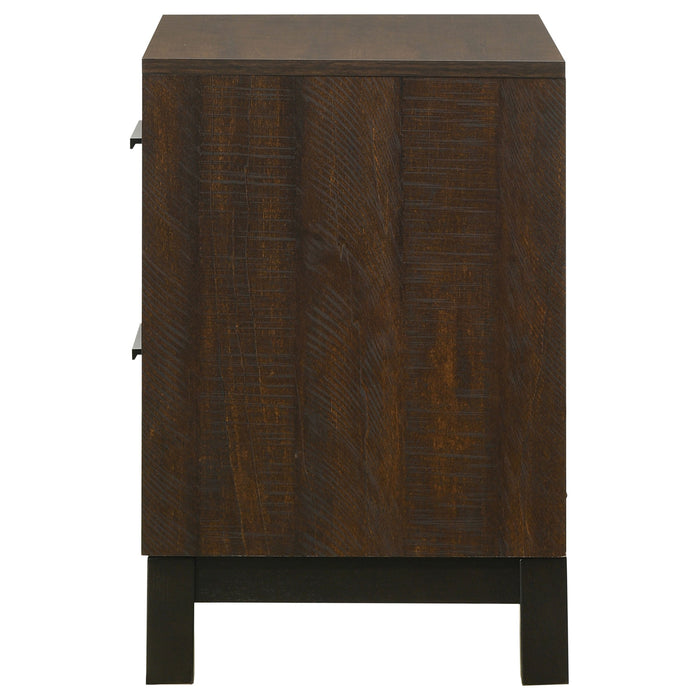 Coaster Edmonton 2-drawer Nightstand Rustic Tobacco Default Title