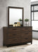 Coaster Edmonton 6-drawer Dresser with Mirror Rustic Tobacco With Mirror