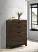 Coaster Edmonton 5-drawer Chest Rustic Tobacco Default Title