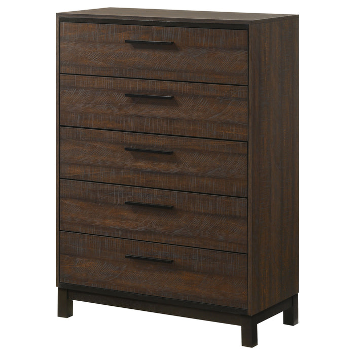 Coaster Edmonton 5-drawer Chest Rustic Tobacco Default Title