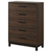 Coaster Edmonton 5-drawer Chest Rustic Tobacco Default Title