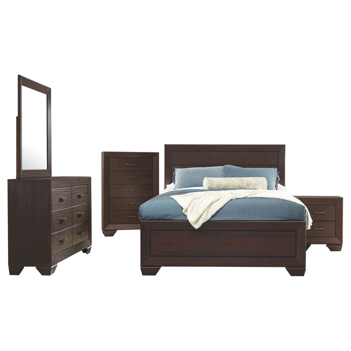 Coaster Kauffman Bedroom Set with High Straight Headboard Eastern King Set of 5