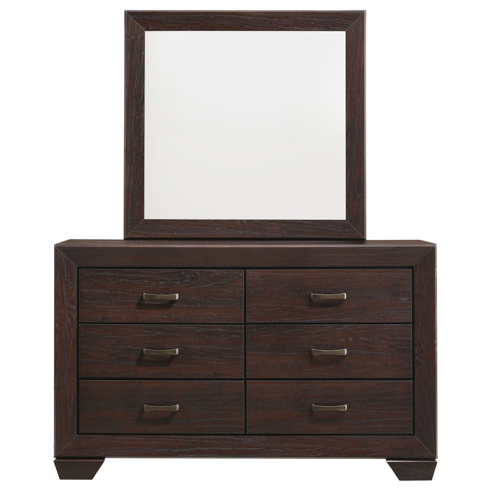 Coaster Kauffman 6-drawer Dresser with Mirror Dark Cocoa No Mirror