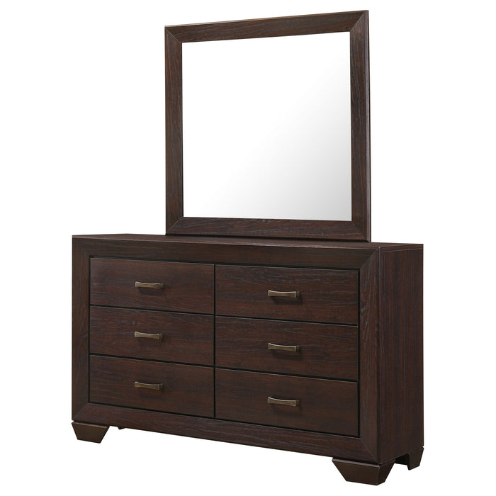 Coaster Kauffman 6-drawer Dresser with Mirror Dark Cocoa No Mirror