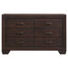 Coaster Kauffman 6-drawer Dresser with Mirror Dark Cocoa No Mirror