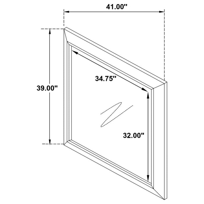 Kauffman Dresser Mirror Dark Cocoa