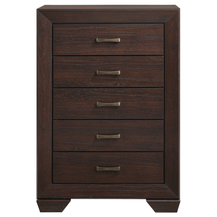 Coaster Kauffman 5-drawer Chest Dark Cocoa Default Title