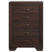 Coaster Kauffman 5-drawer Chest Dark Cocoa Default Title