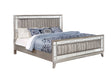 Coaster Leighton Panel Bed with Mirrored Accents Mercury Metallic Full