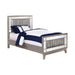 Coaster Leighton Bedroom Set Metallic Mercury Twin Set of 5